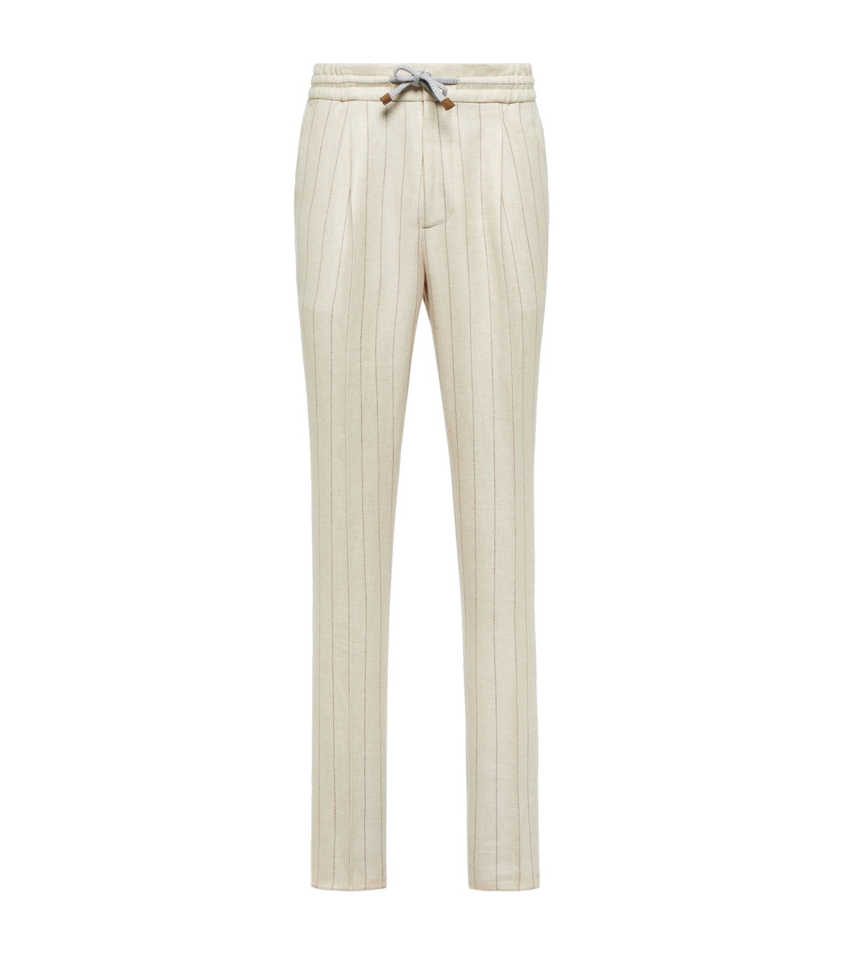パンツ Brunello Cucinelli Ivory Trousers In Cotton And Linen Linen trousers for Man in Light Pink | Brunello Cucinelli