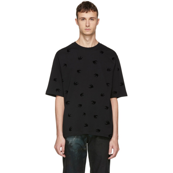 Photo: McQ Alexander McQueen Black Mini Swallow T-Shirt