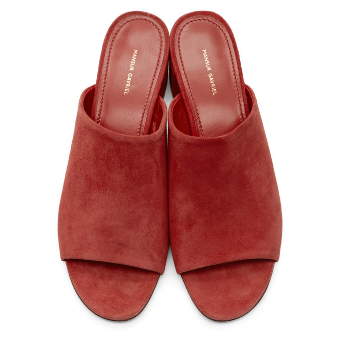 限定価格セール！ MANSUR GAVRIEL フラットミュール SUEDE ミュール