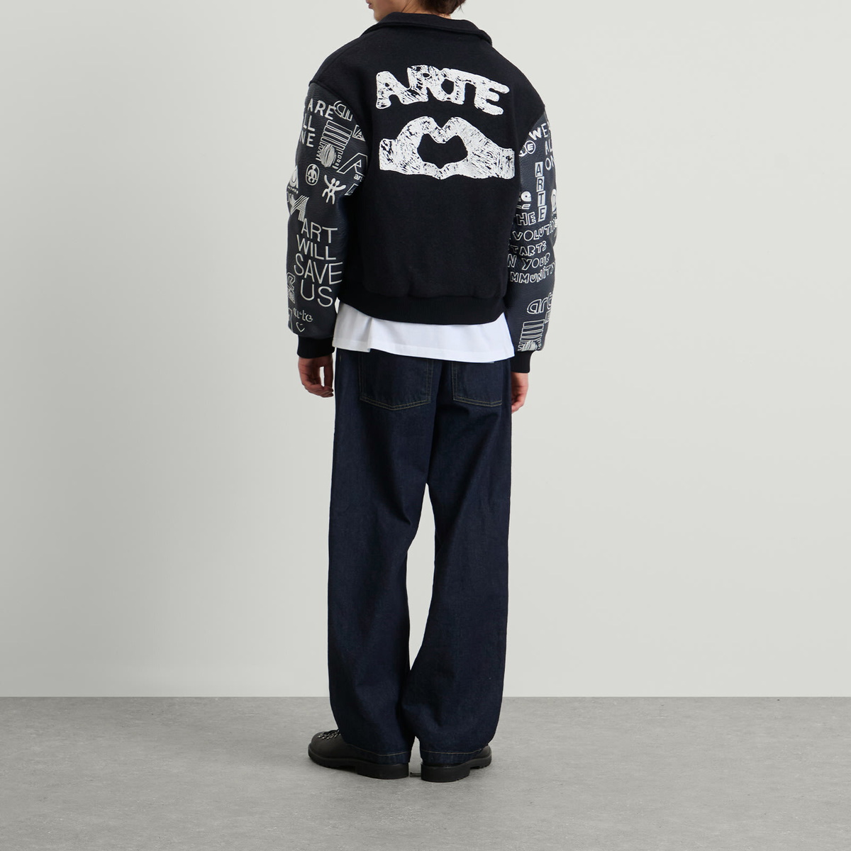 Arte Men's Art Saves College Jacket in Navy