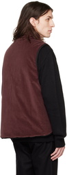 RANRA Burgundy Paneled Vest