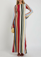 Cala DE LA Cruz Amay Striped Stretch-jersey Maxi Dress Stripe