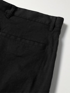 Theory - Curtis Straight-Leg Linen-Blend Shorts - Black