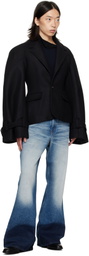 EGONlab Black Raglan Tailoring Blazer