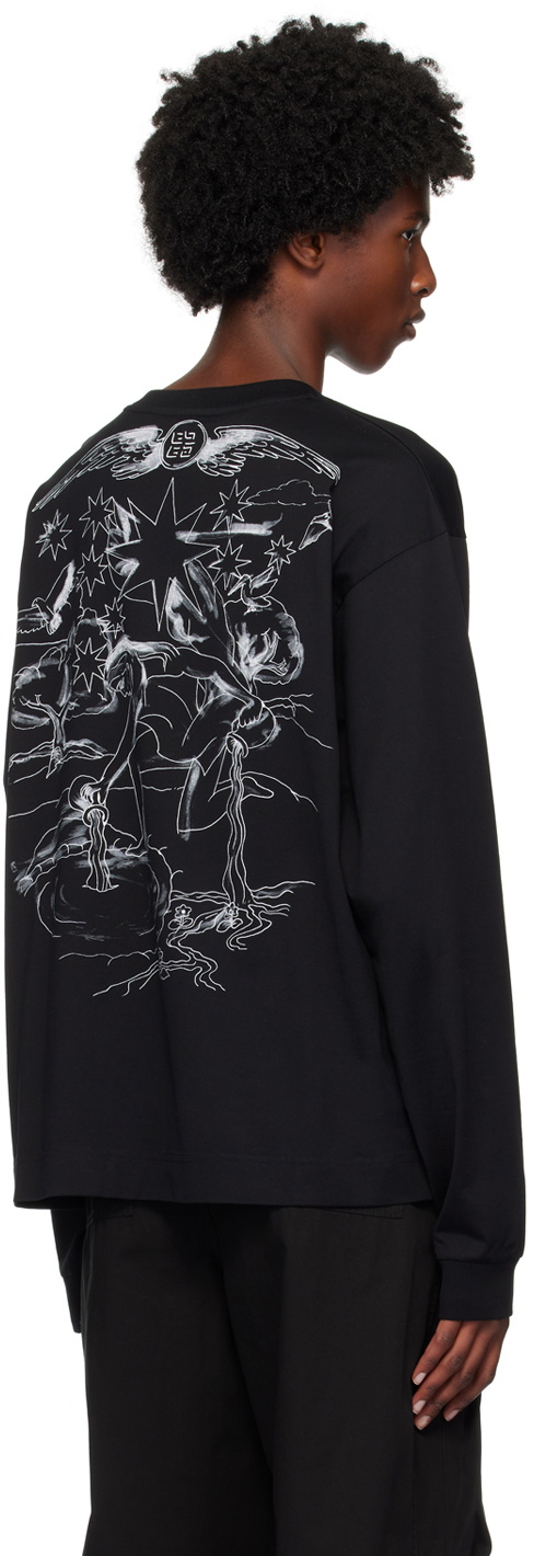 Givenchy Black Tarot Long Sleeve T-Shirt