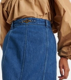 Patou Denim maxi skirt