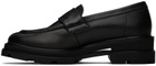 VEIN Black Leather Loafers