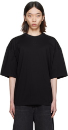 Wooyoungmi Black Embroidered T-Shirt