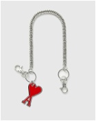 Ami Paris Adc Chain Keyring Red/Silver - Mens - Keychains