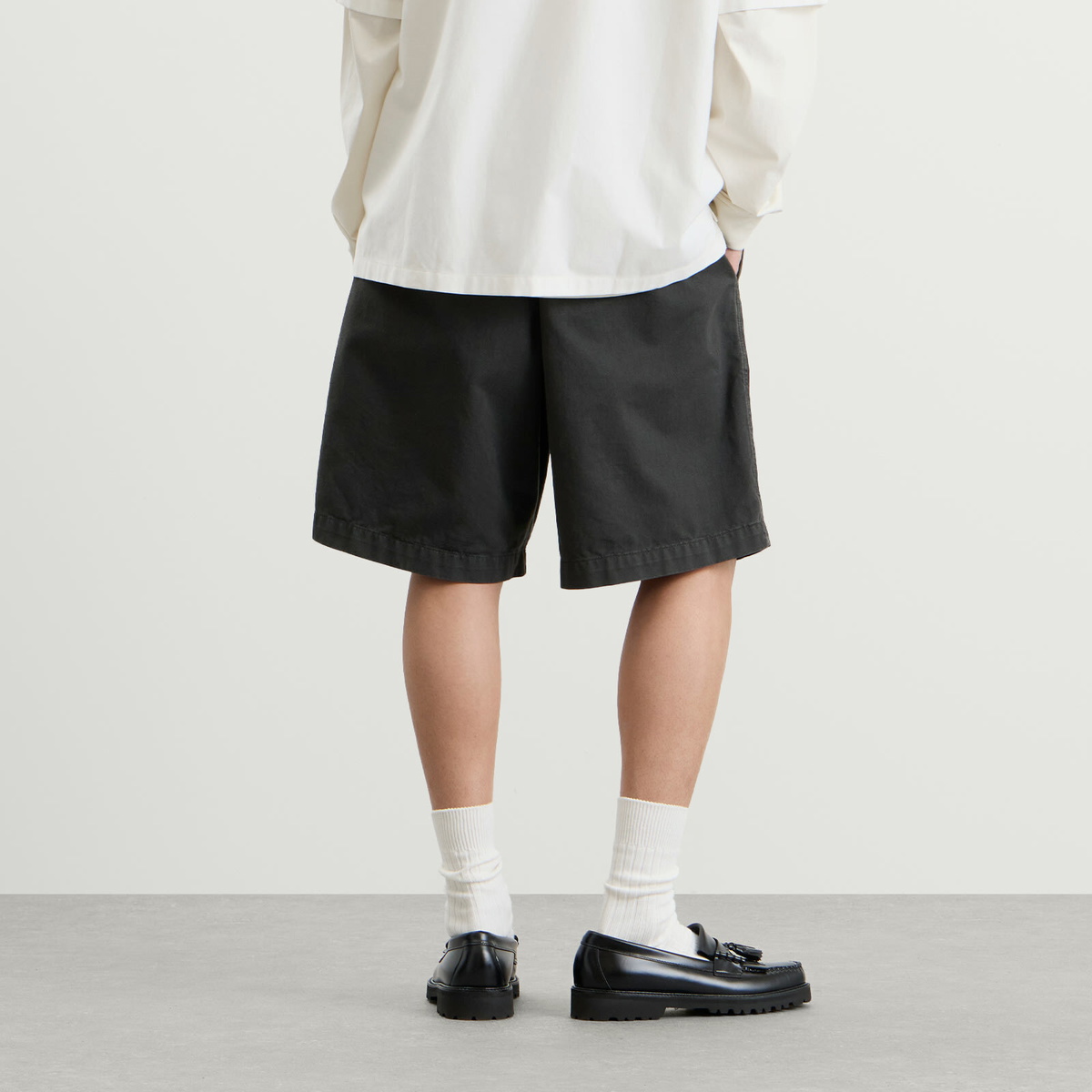 END. Resort Short in Washed Black