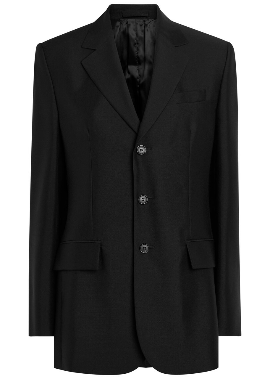 Wardrobe.nyc Mohair-blend Blazer Black