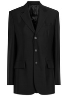 Wardrobe.nyc Mohair-blend Blazer Black