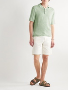 Inis Meáin - Donegal Linen Polo Shirt - Green