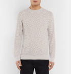 Giorgio Armani - Jacquard-Knit Sweater - Men - Beige