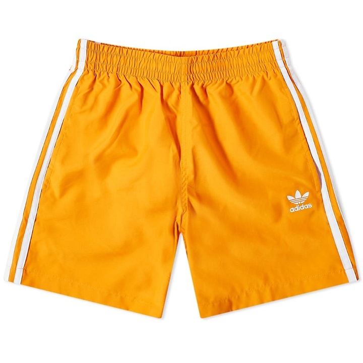 Photo: Adidas 3-Stripes Swim Shorts