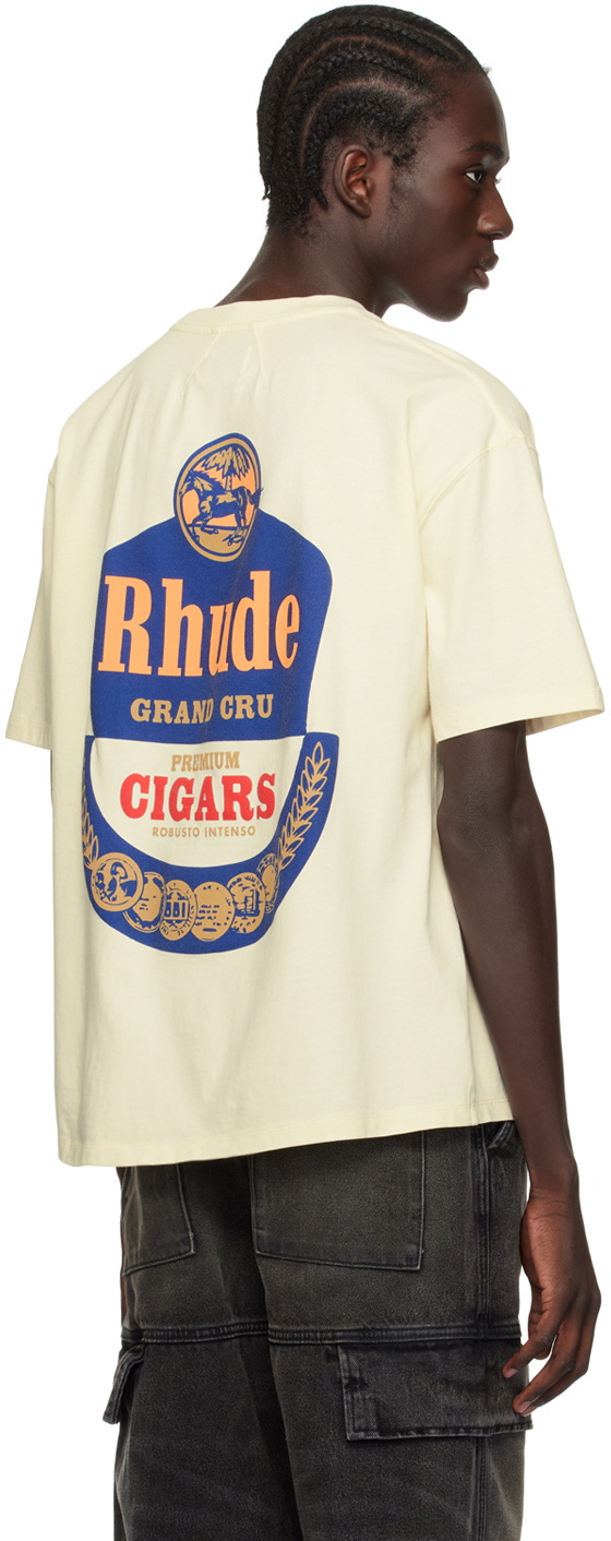 【関税込み】Rhude オフホワイト Grand Cru Tシャツ 241923M213014_1.jpg