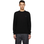 Loewe Black and Grey Anagram Embroidered Sweater
