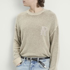 Represent Men's Lightweight Alpaca Knit Jumper in Latte