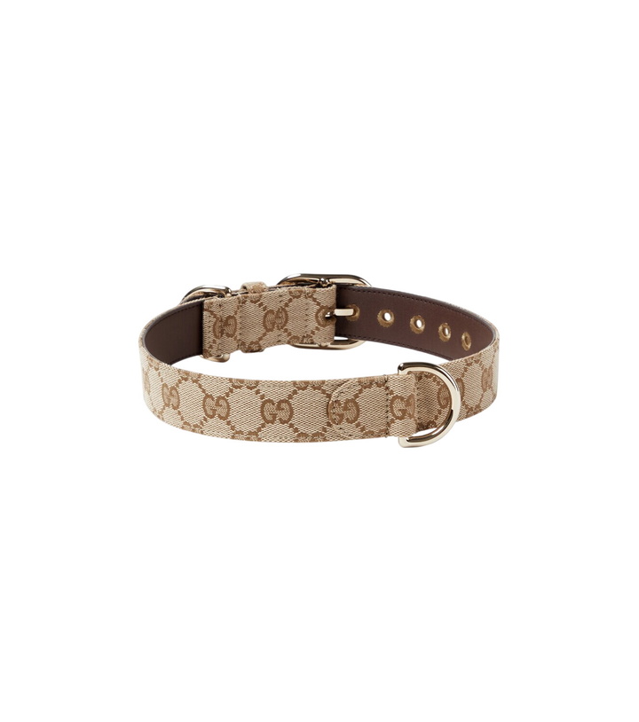 Photo: Gucci L/XL GG canvas dog collar