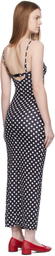Miaou Black & White Florence Midi Dress