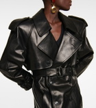 Saint Laurent - Leather trench coat