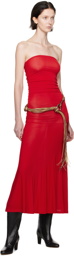 Paloma Wool Red Moebius Midi Dress