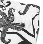 Dolce & Gabbana - Short-Length Printed Swim Shorts - Neutrals
