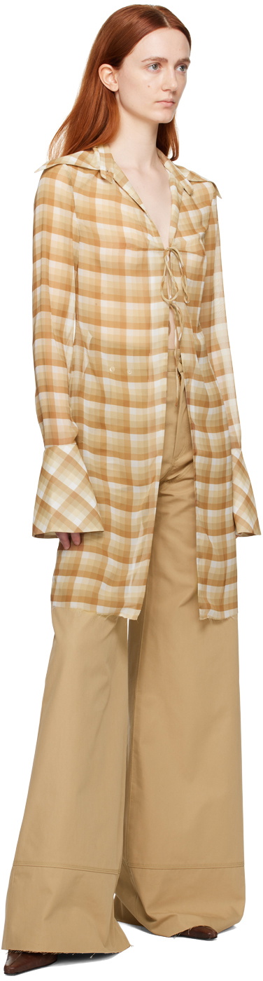 JUNEYEN Tan Check Shirt