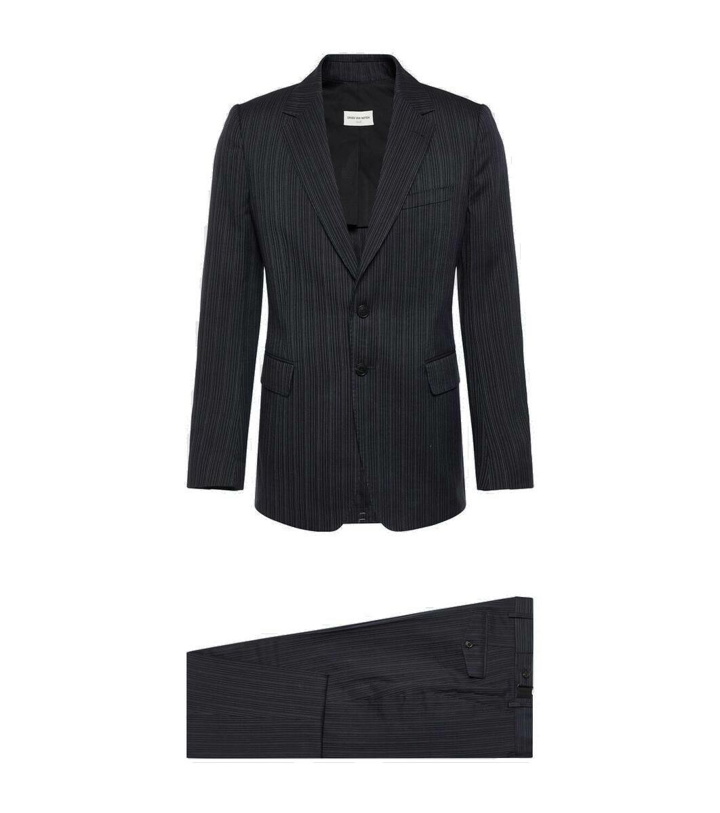 Photo: Dries Van Noten Pinstripe cotton-blend suit