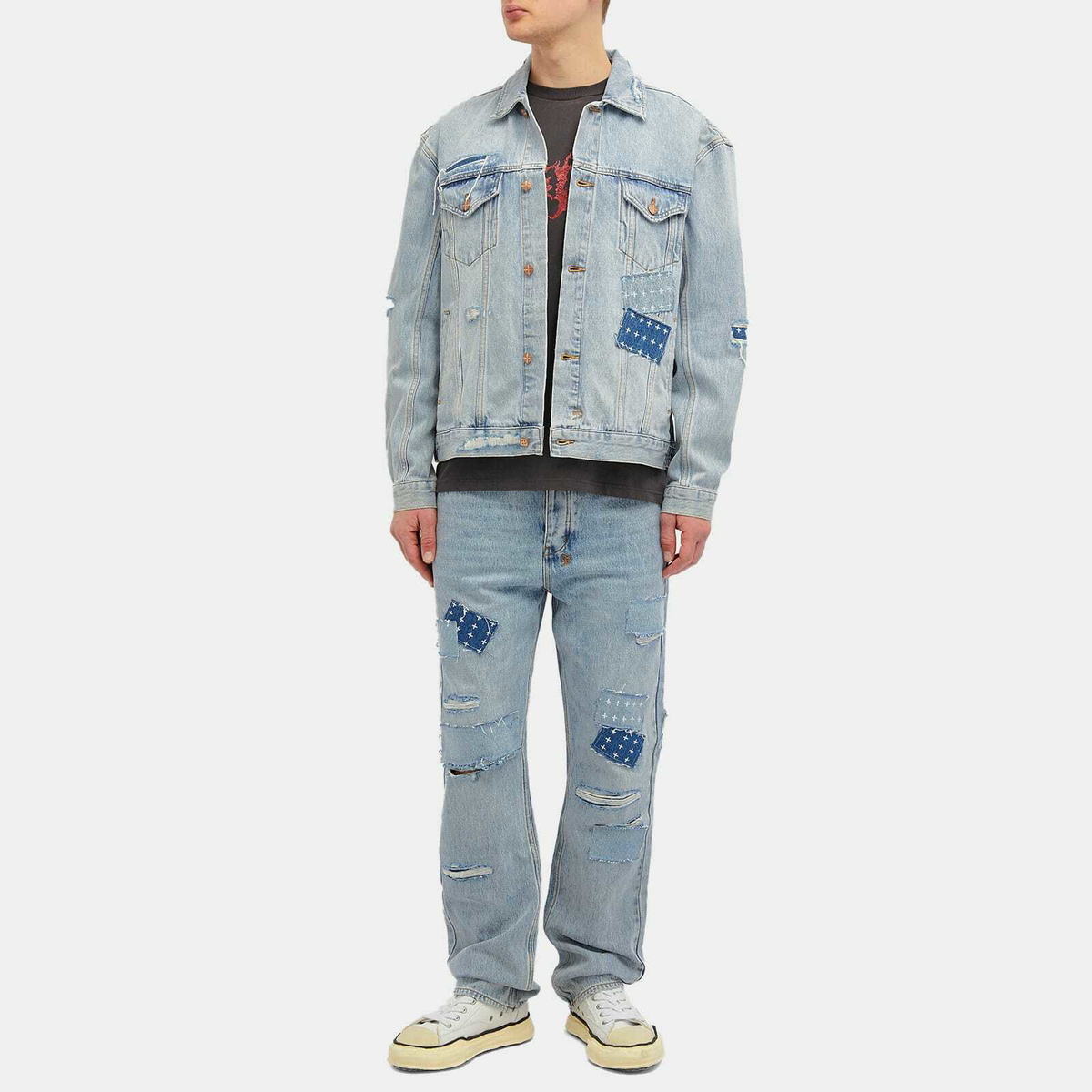 Ksubi Men's x Patty Mills Oh G Denim Jacket in Repair