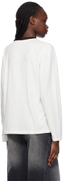 FIDAN NOVRUZOVA Off-White Graphic Long Sleeve T-Shirt