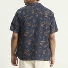 Kestin Men's Gorse Print Crammond Shirt in Dark Navy