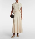Loro Piana Giustina high-rise silk midi skirt