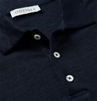 Odyssee - Rochers Linen Polo Shirt - Blue