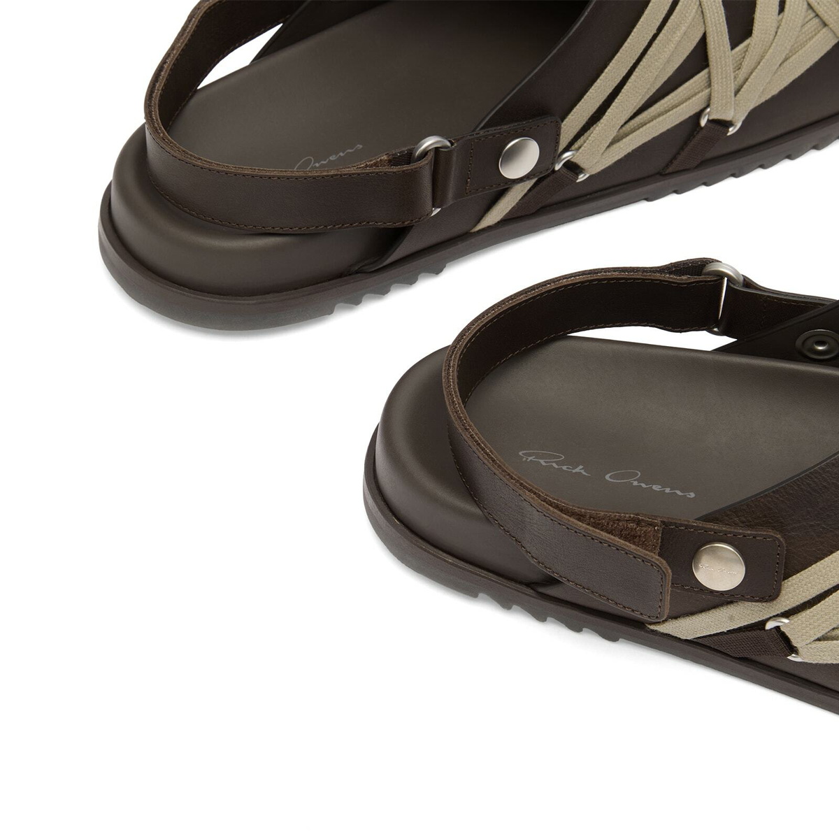 Rick Owens Men's Megalace Slip On Mule in Dark Dust