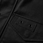 Saint Laurent Men's Leather Detail Hooded Jacket in Black