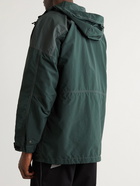 AND WANDER - Printed Nylon Hooded Jacket - Green