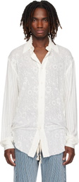 Edward Cuming Off-White Kitchen Curtain Shirt