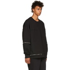 Alexander McQueen Black Zippered Sweatshirt