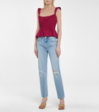 Brock Collection - Silvia ruched linen top