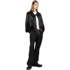 JKEEFER Black Alec Drawcord Trousers