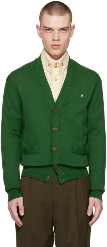 Photo: Vivienne Westwood Green Embroidered Cardigan