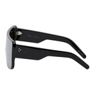 Rick Owens Black and Silver Documenta Sunglasses