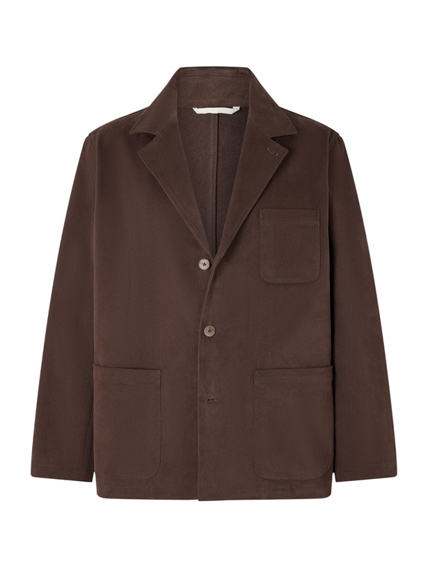 Photo: De Bonne Facture - Traveler Cotton-Twill Suit Jacket - Brown