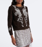 Jacques Wei Beaded wool-blend cardigan