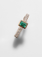 Jacquie Aiche 14K Rose Gold Emerald And Diamond Earring