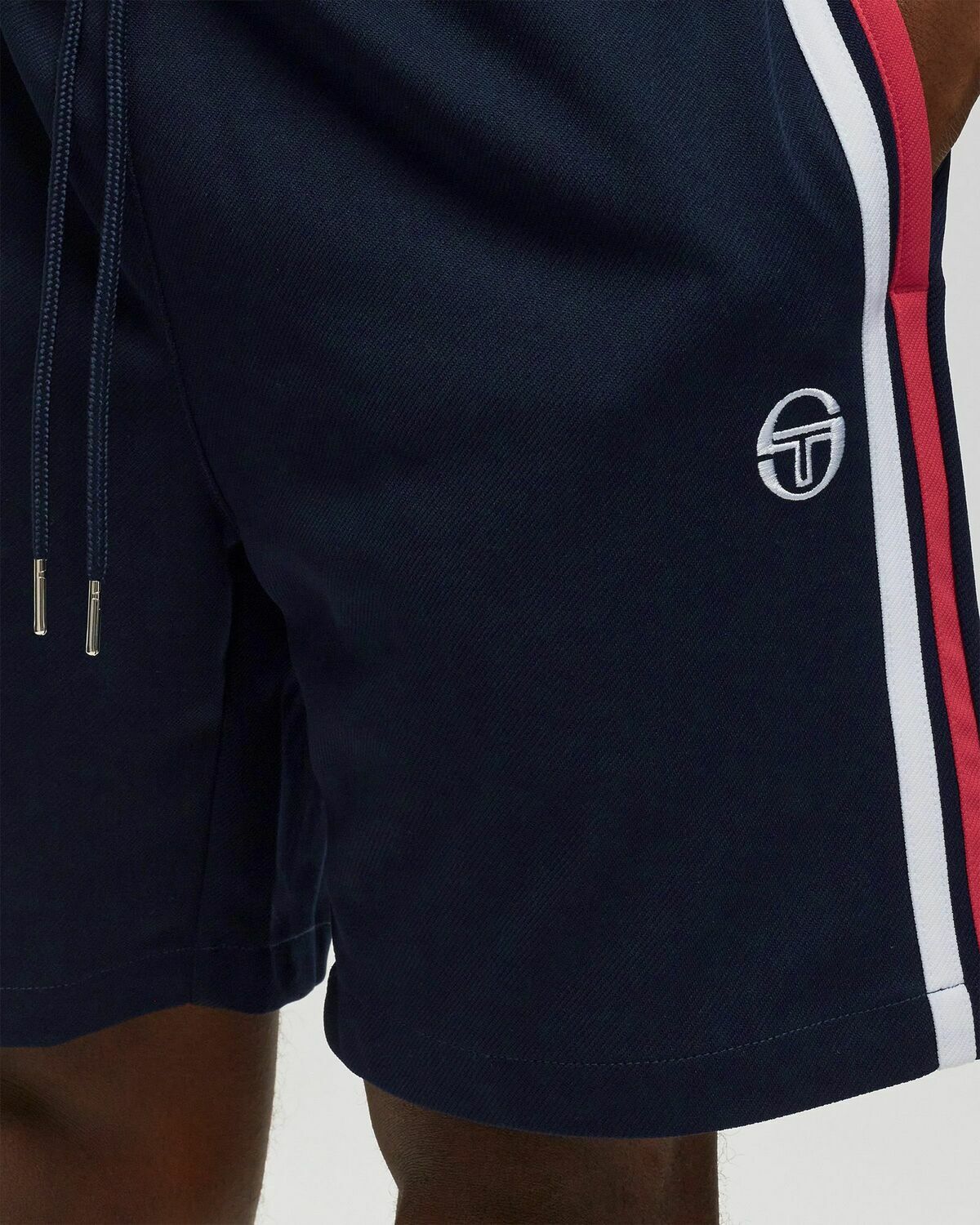Sergio Tacchini ROB - Pantalón corto de deporte - navy/white/azul Sergio Tacchini ROB - Pantalón corto de deporte - navy/white/azul