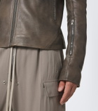 Rick Owens Release leather biker jacket