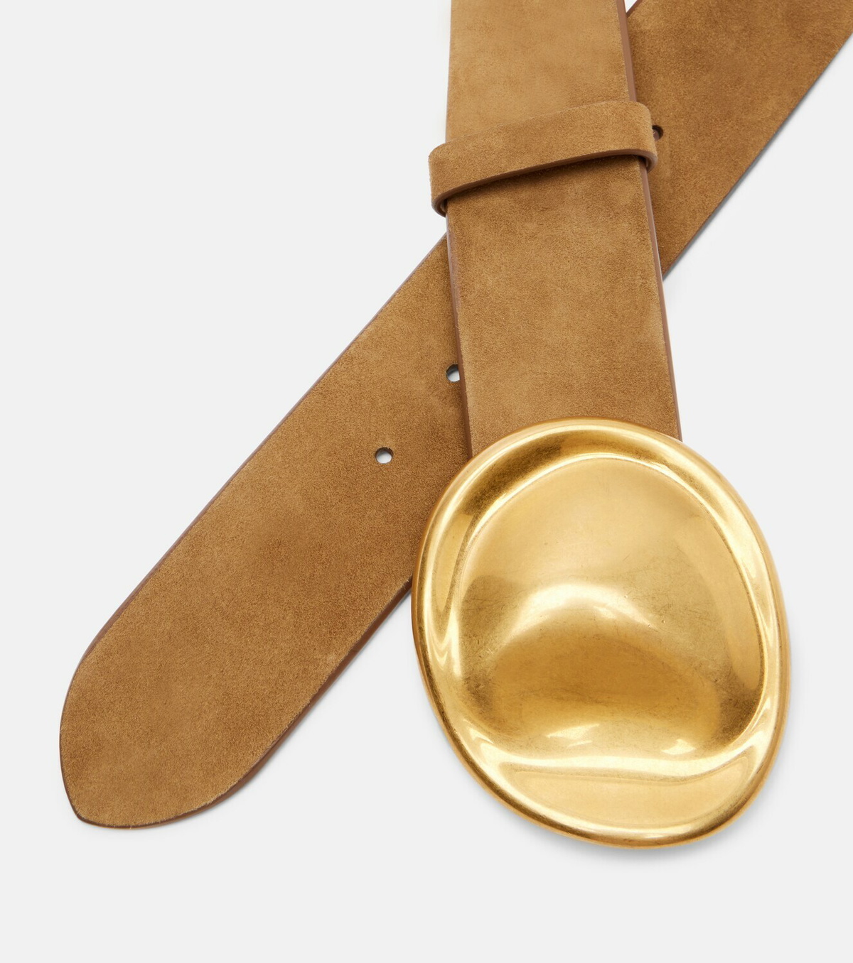 Khaite Keefe suede belt