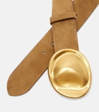 Khaite Keefe suede belt